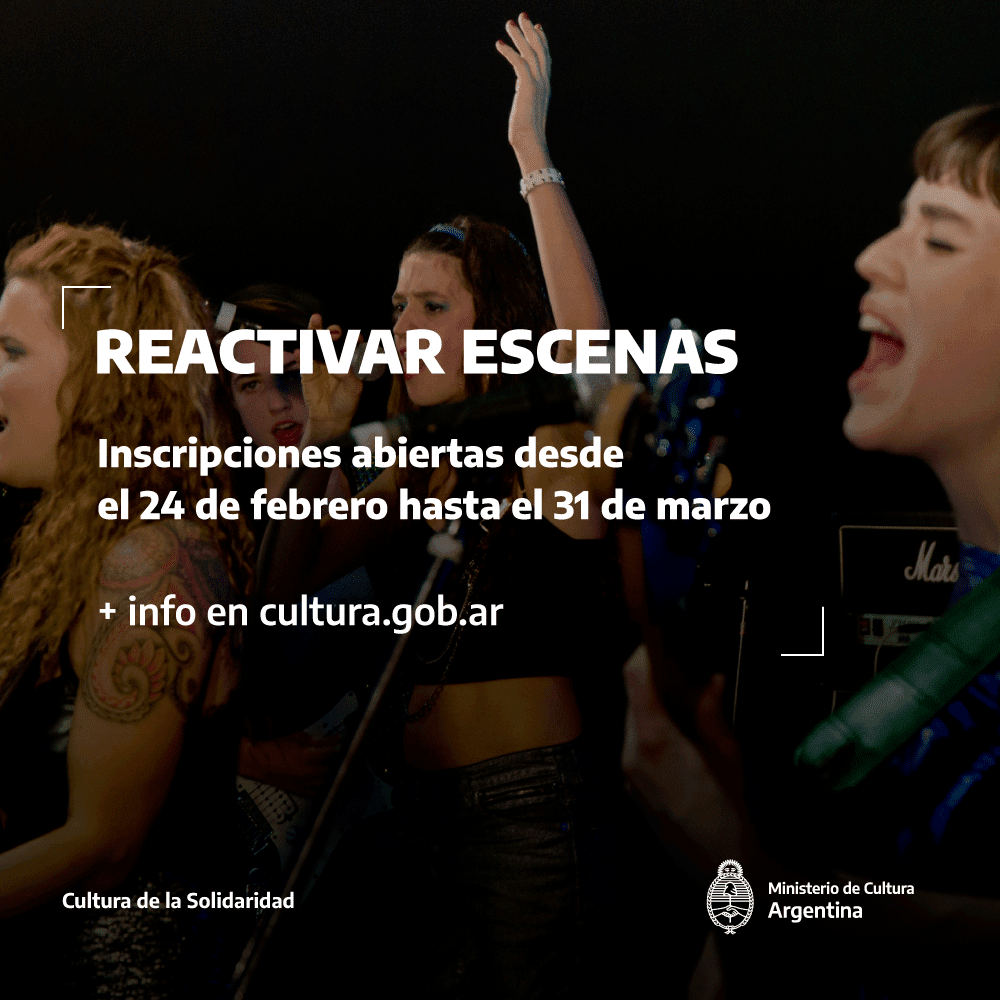 Faltan dos días para el cierre de la convocatoria “Reactivar&nbsp;Escenas”