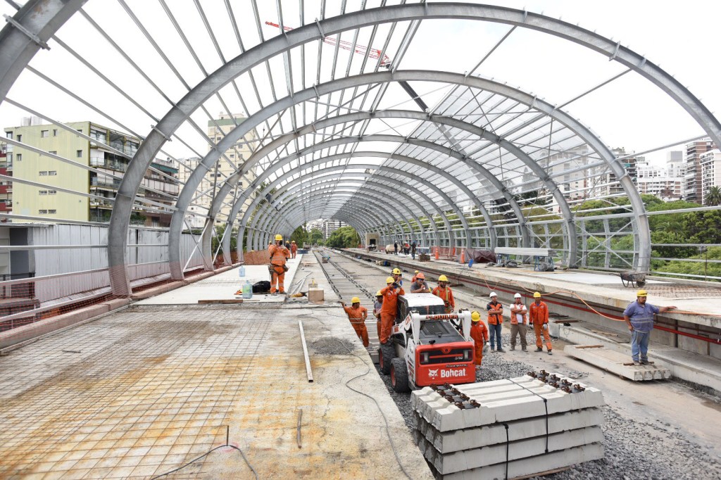 Larreta y Dietrich recorrieron la futura estación Belgrano&nbsp;C