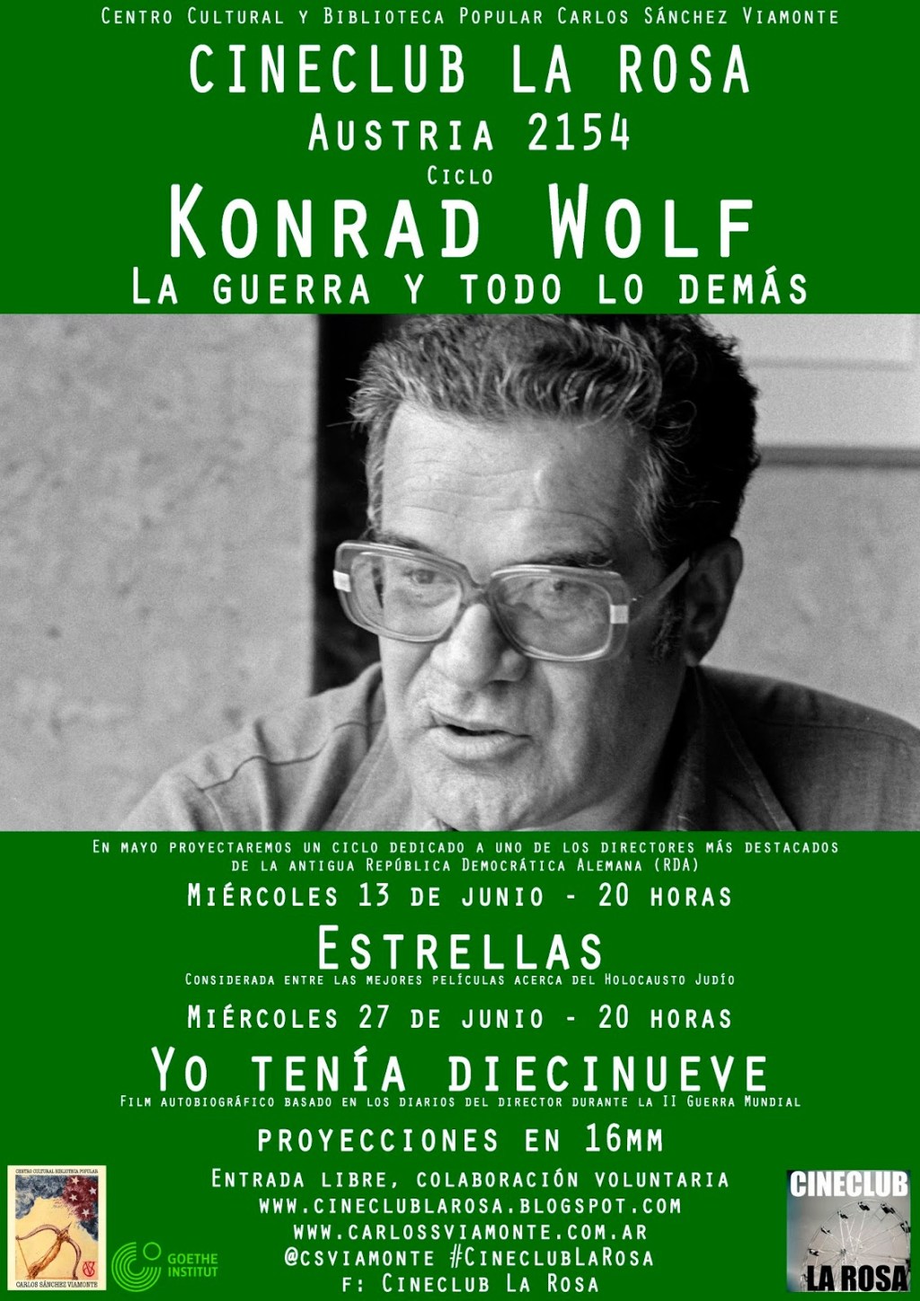 Inicia un ciclo de cine del director aleman Konrad&nbsp;Wolf