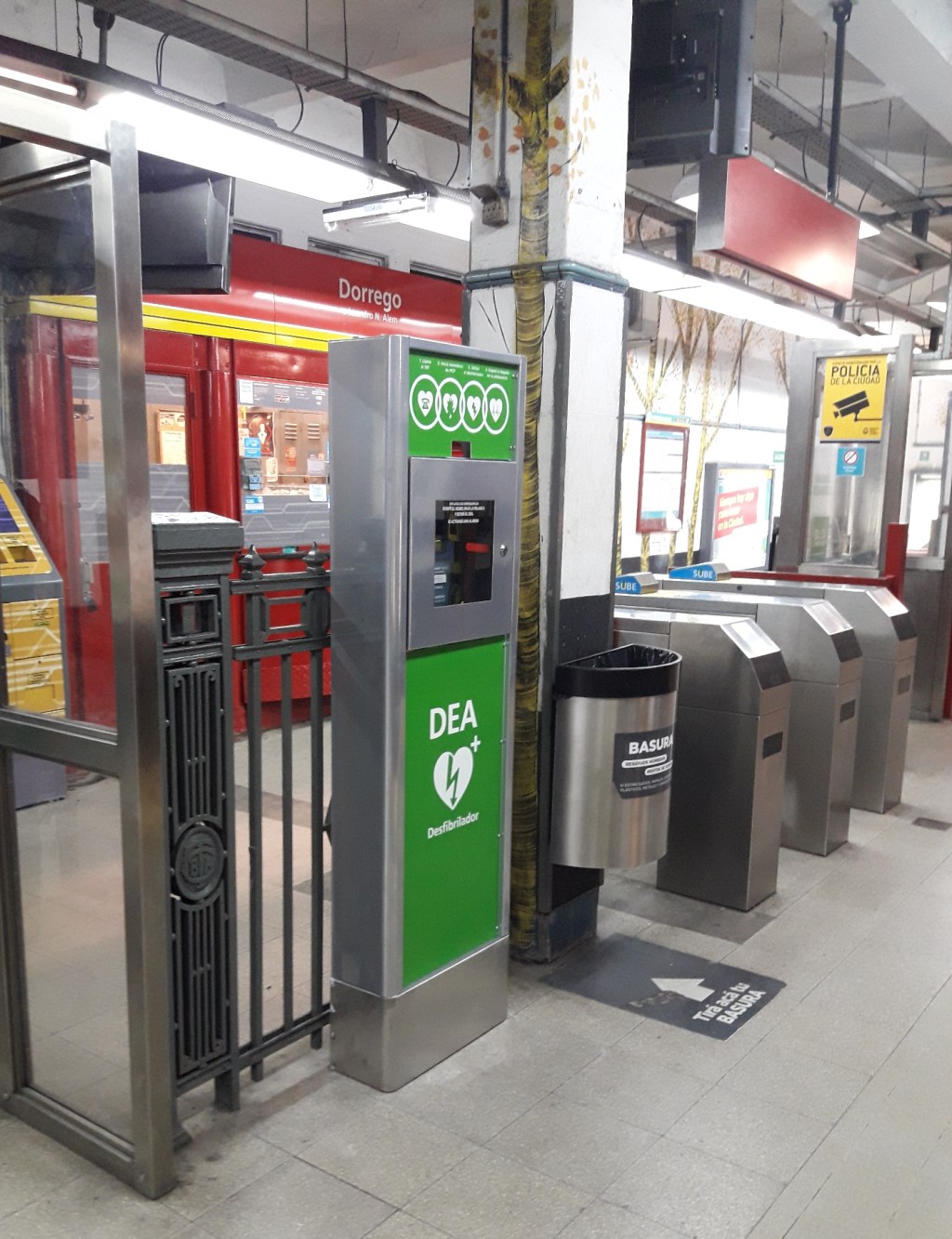 El Subte instaló desfibriladores en las estaciones de la&nbsp;red