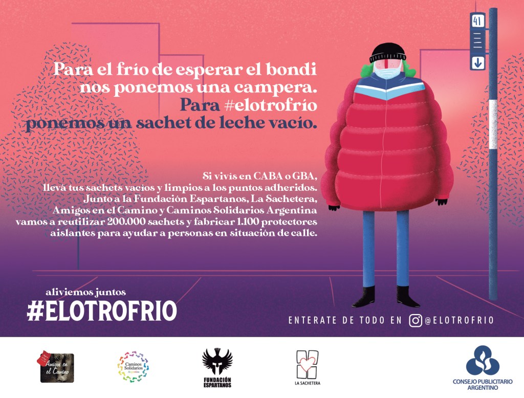 #ElOtroFrio, la campaña solidaria que entrega aislantes a personas en situación de&nbsp;calle