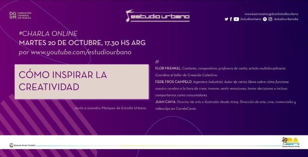 Charla abierta | Cómo inspirar la&nbsp;creatividad