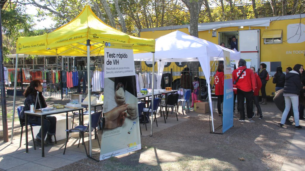 Test rápido de VIH en Parque&nbsp;Lezama
