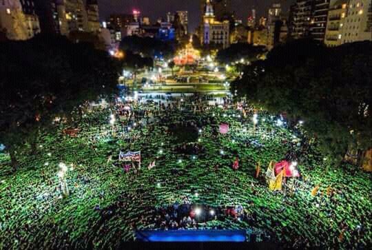 #NiUnaMenos se tiñó de&nbsp;verde