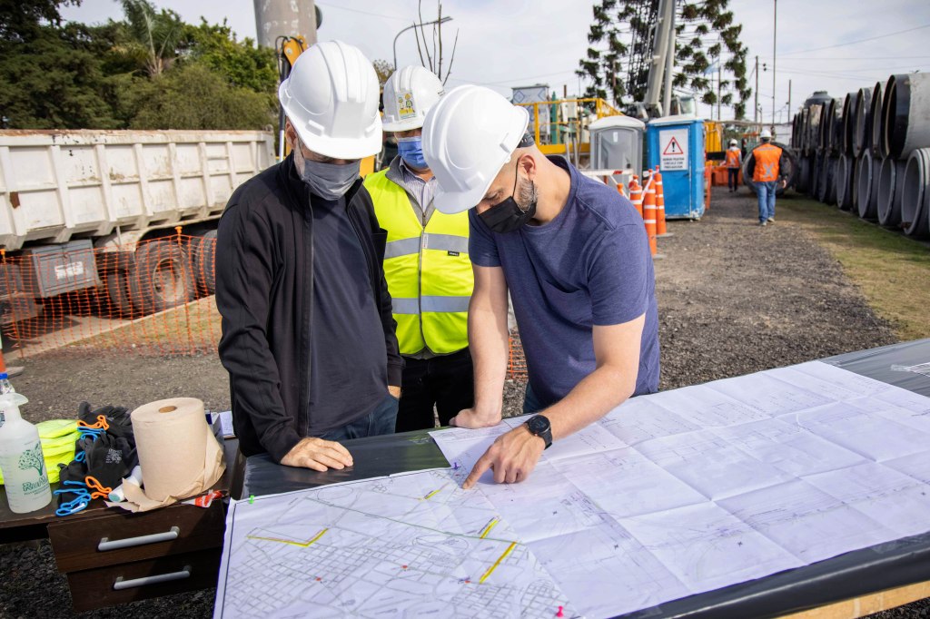 Larreta supervisó la obra del Arroyo Cildañez, Ramal&nbsp;Cruz
