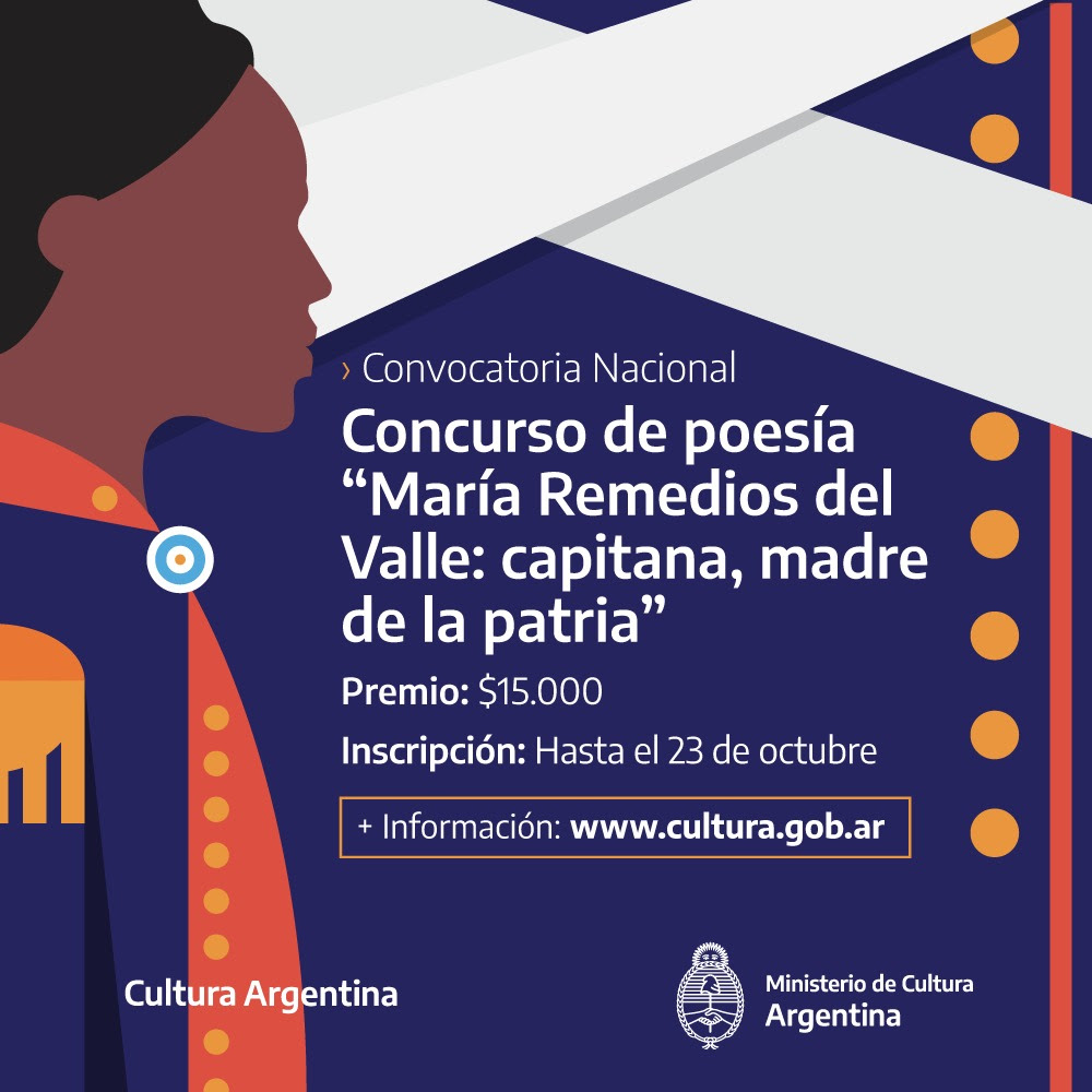 Concurso Nacional de Poesía “María Remedios del Valle: Capitana, Madre de la&nbsp;Patria”