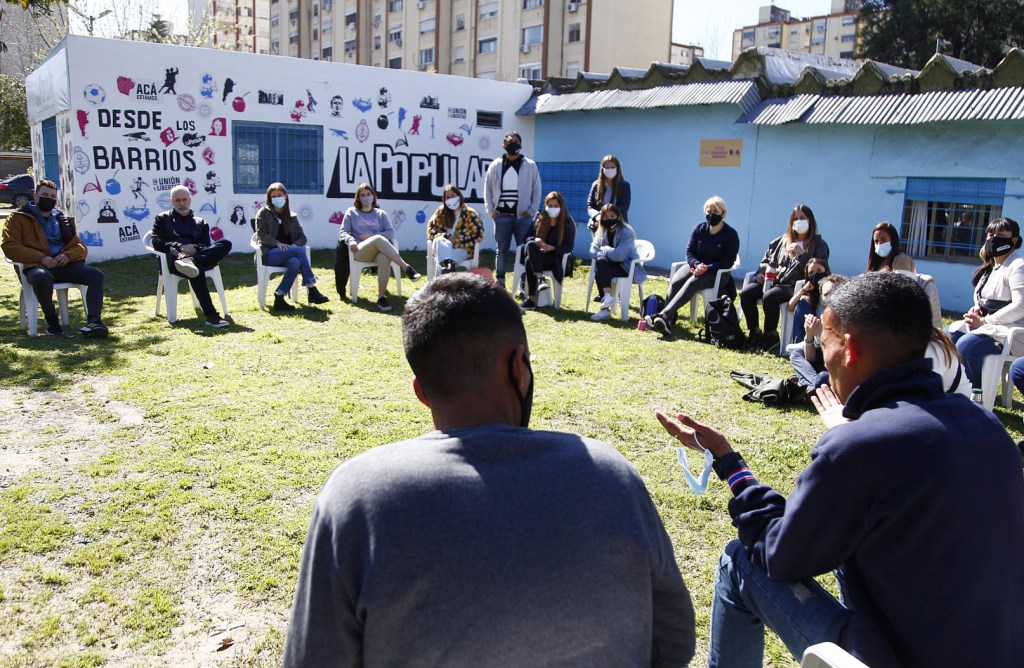 Larreta se reunió con jóvenes en el Barrio&nbsp;Nágera