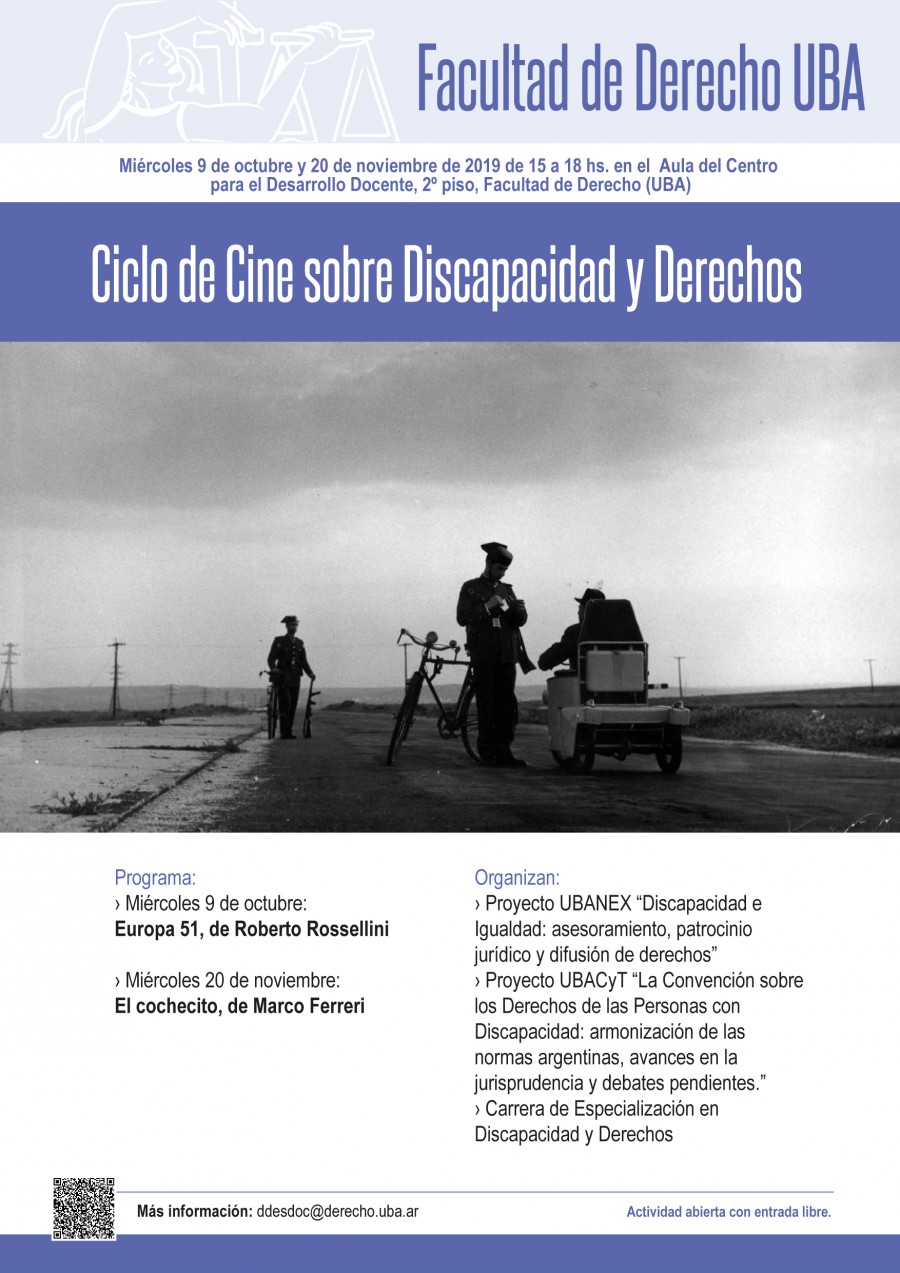Ciclo de Cine sobre Discapacidad y&nbsp;Derechos