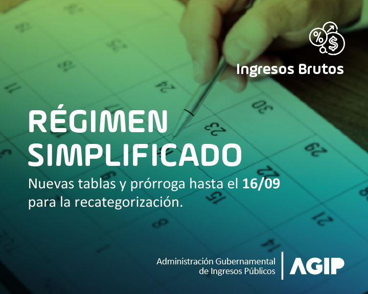 Nuevas escalas y extensión del plazo para realizar la recategorización