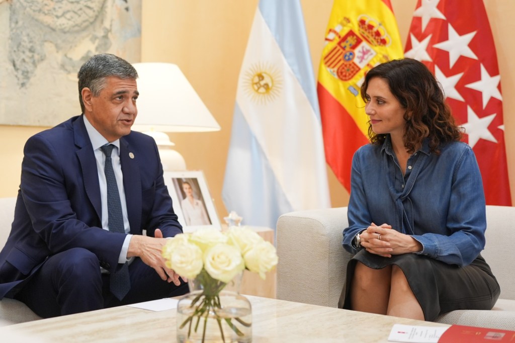 Jorge Macri se reunió con la presidenta de la Comunidad de Madrid, Isabel Díaz&nbsp;Ayuso