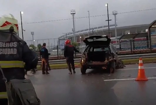 Núñez: un choque múltiple en la Avenida Cantilo dejó seis&nbsp;heridos