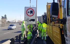 Multas de $146.000 para los camiones que no usen los carriles permitidos en&nbsp;CABA