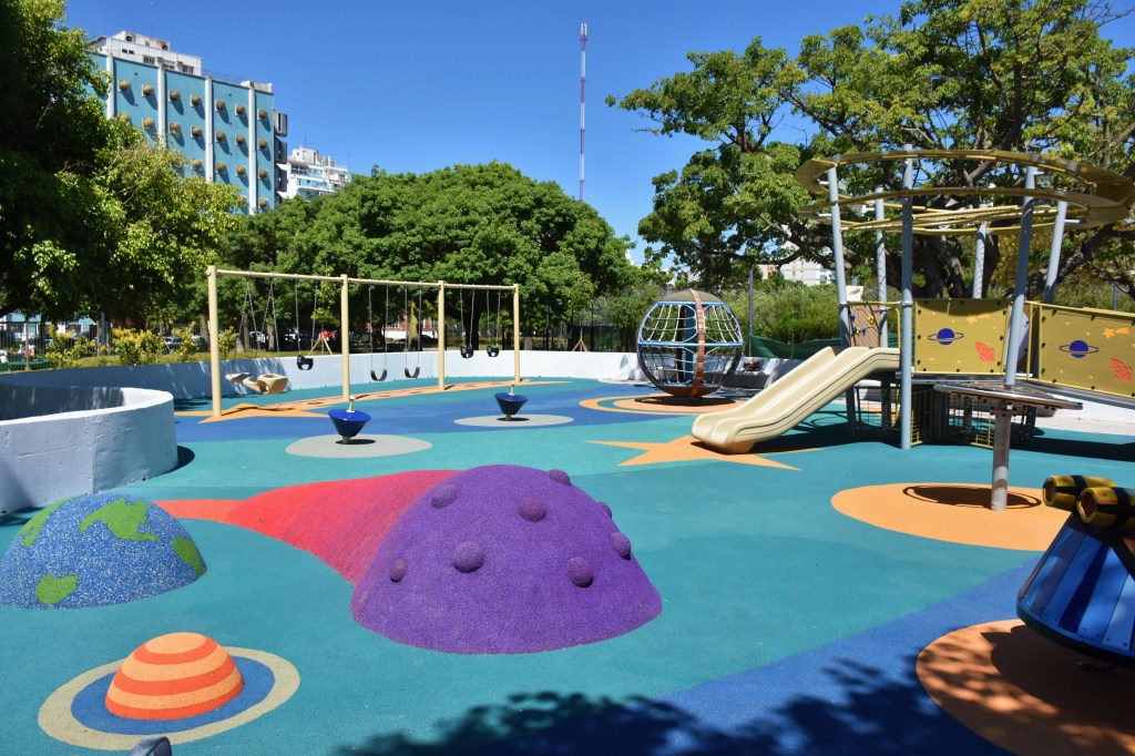 Renovaron el patio de juegos del Parque&nbsp;Centenario